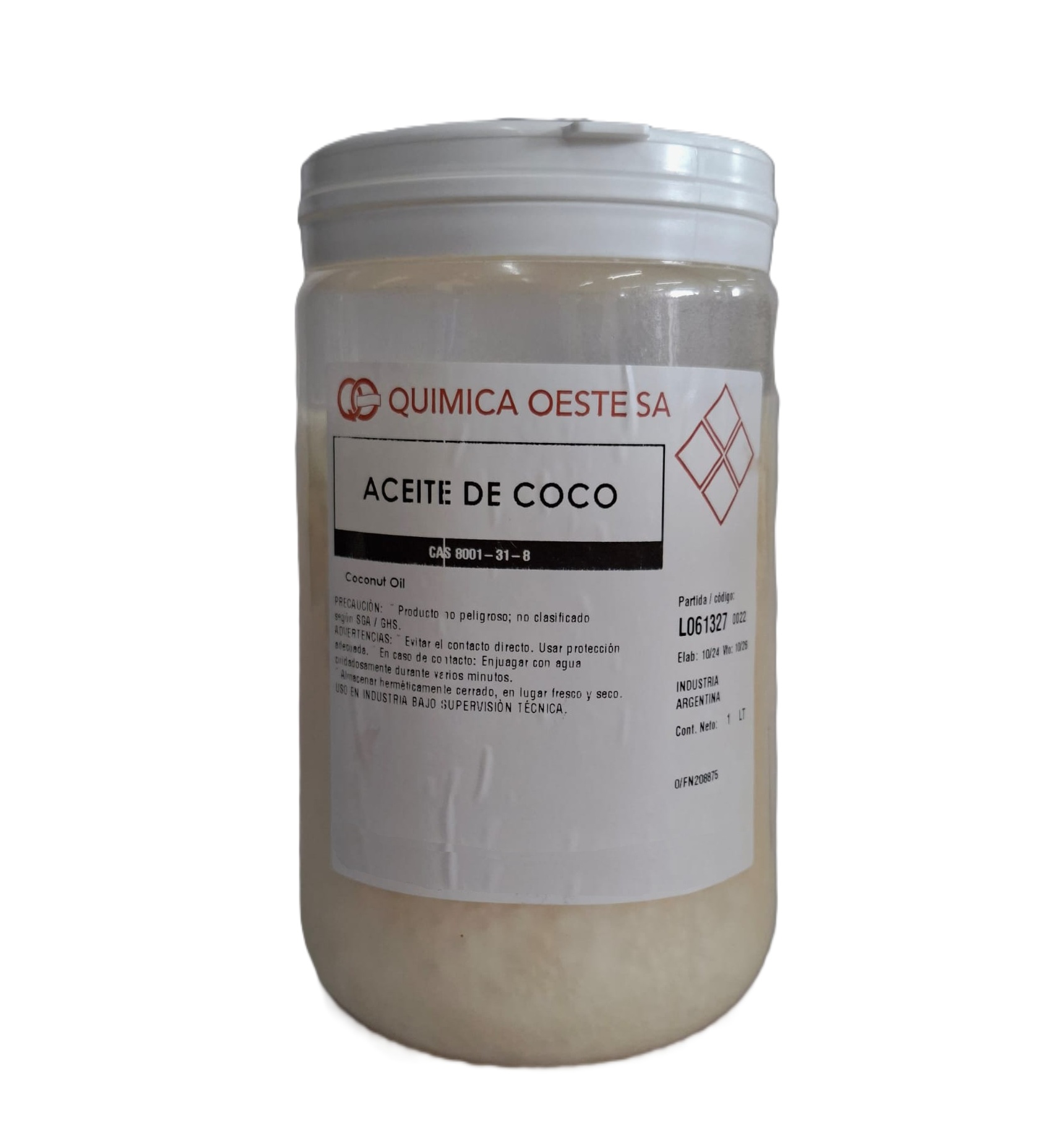 ACEITE DE COCO x 1LTS