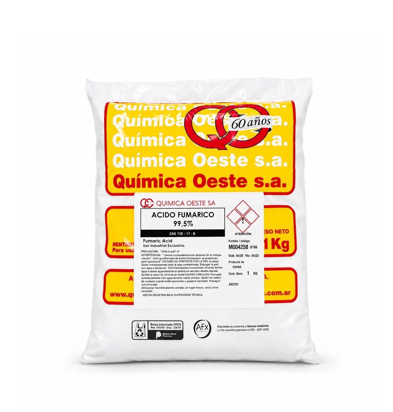 ACIDO FUMARICO 99,5% x 1 KG