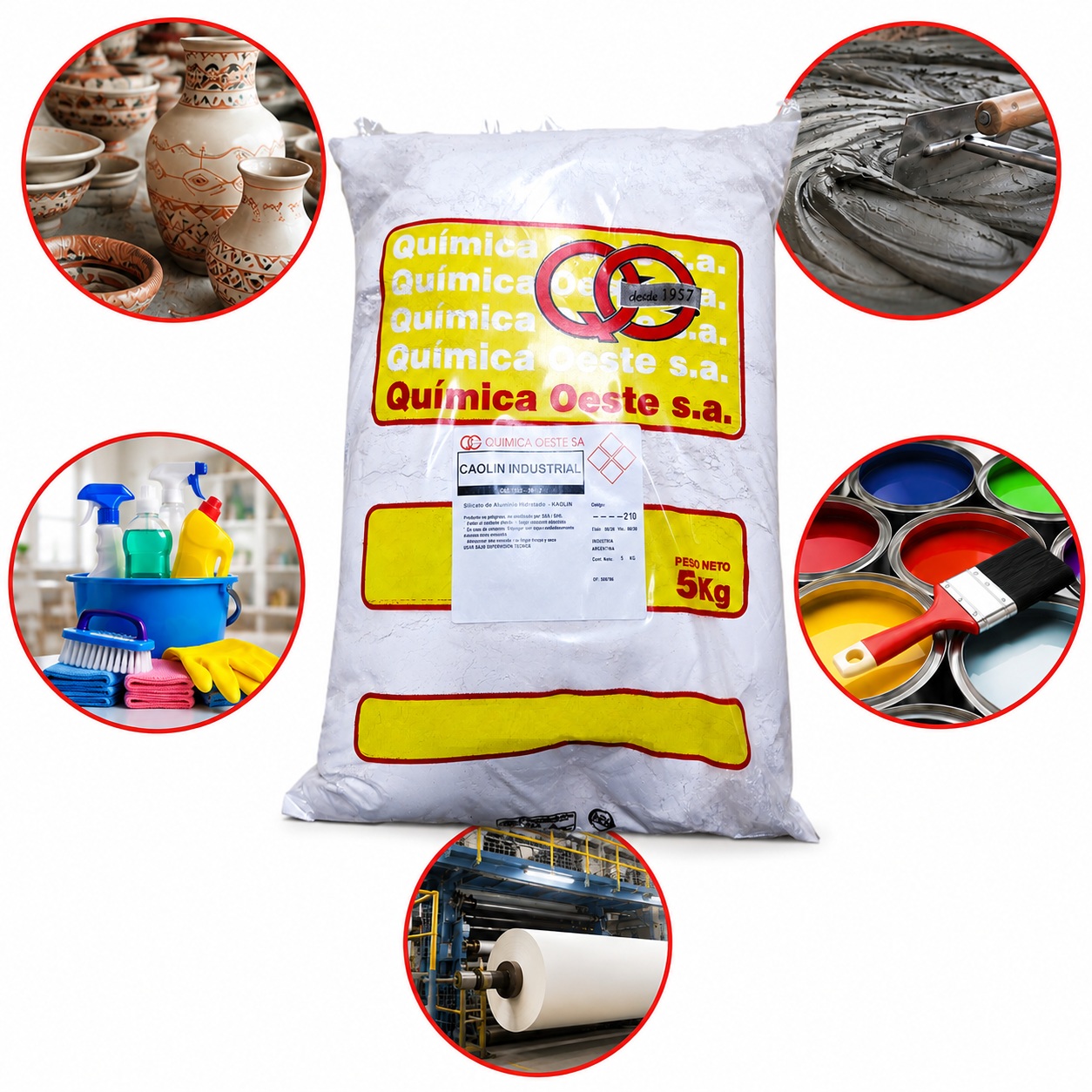 CAOLIN INDUSTRIAL x 5Kg