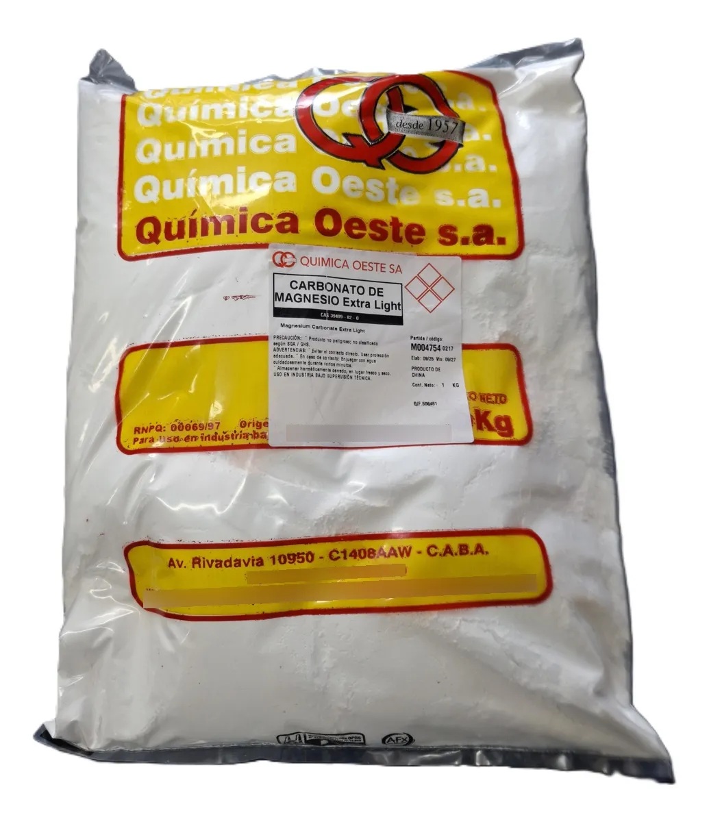 CARBONATO DE MAGNESIO Extra Ligth bolsx1KG