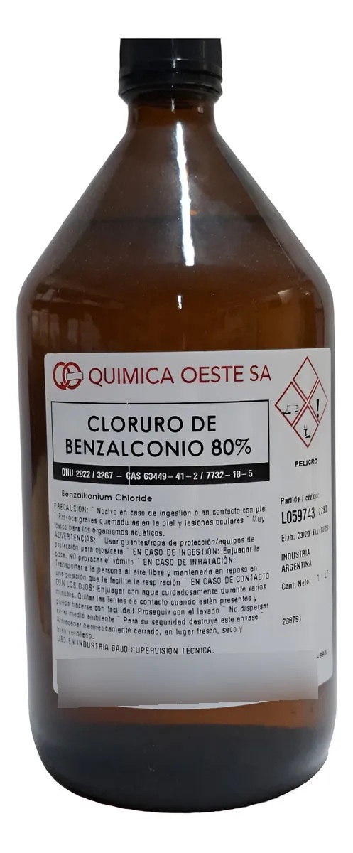 CLORURO DE BENZALCONIO 80% botex1LTS