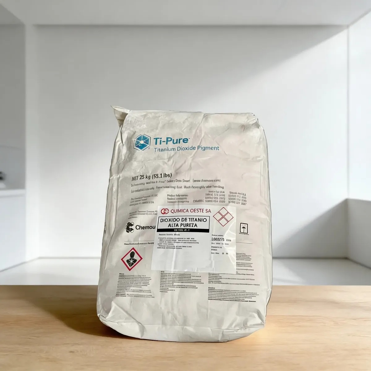 DIOXIDO DE TITANIO ALTA PUREZA x 25Kg