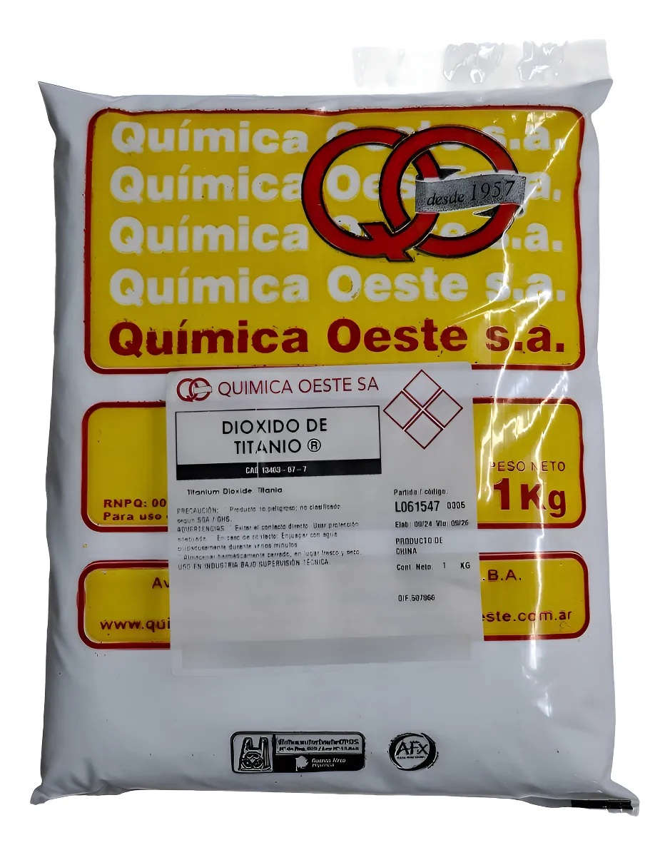 DIOXIDO DE TITANIO RUTILO x1Kg