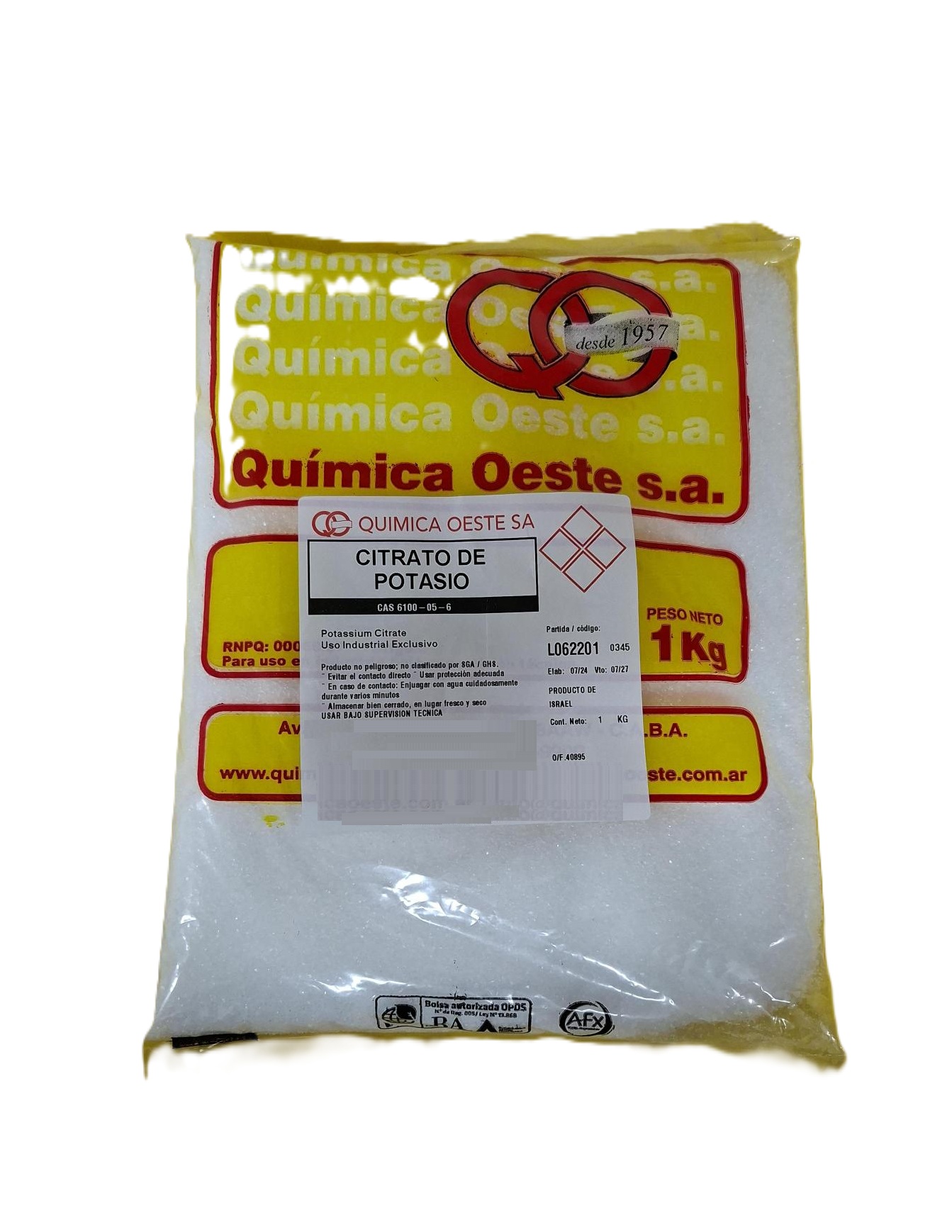 CITRATO DE POTASIO x 1 KG