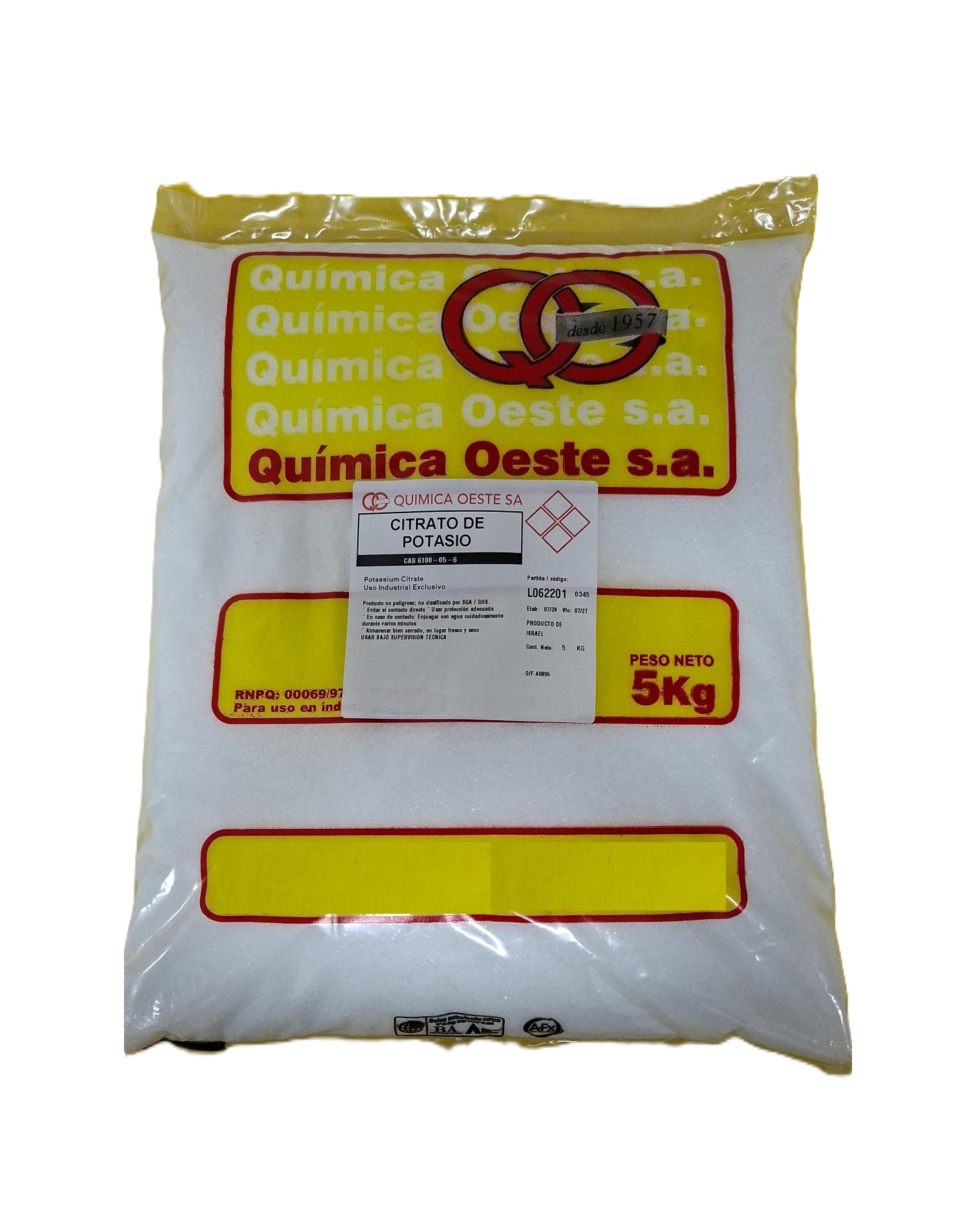CITRATO DE POTASIO x 5 KG