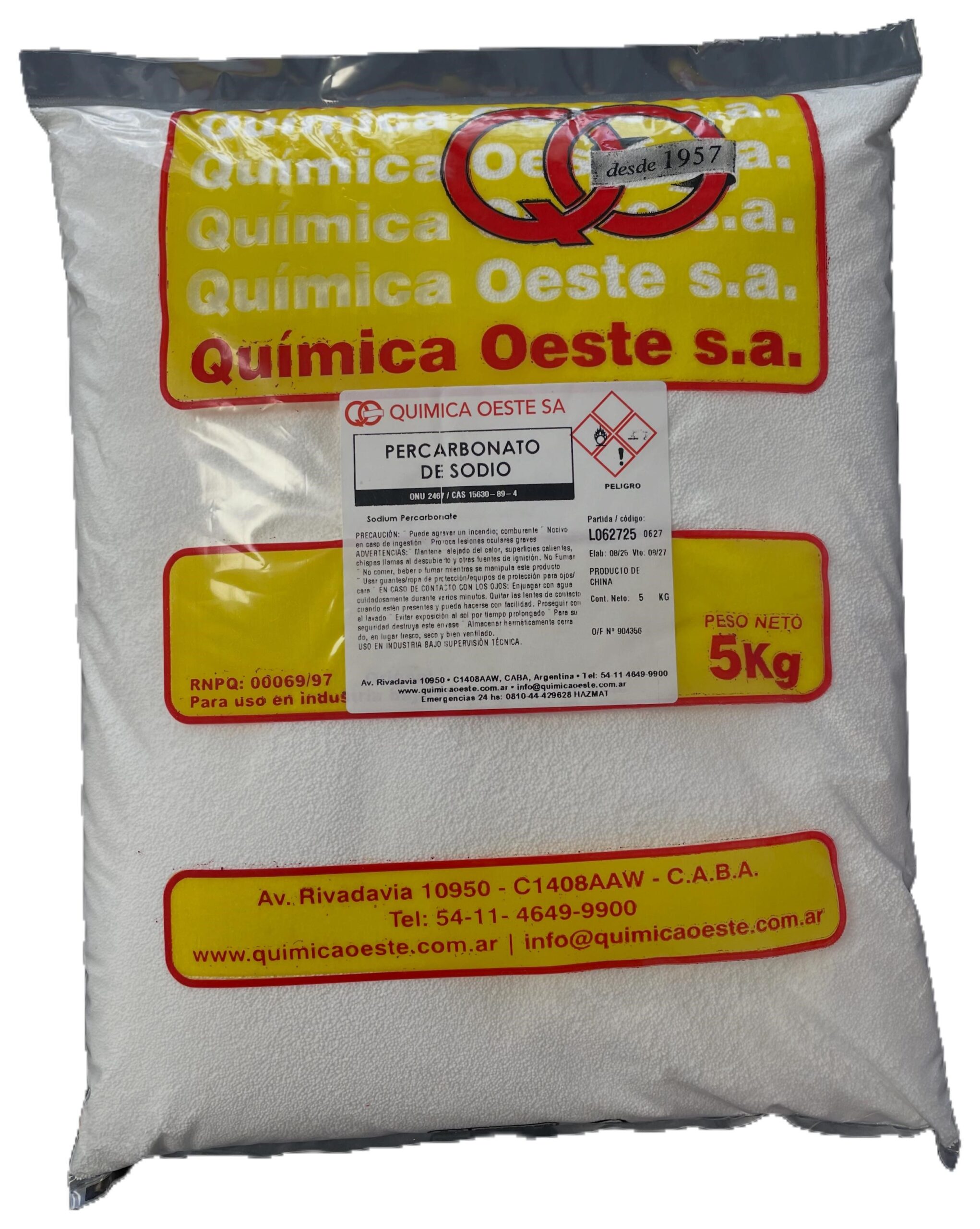 PERCARBONATO DE SODIO bolsx5Kg