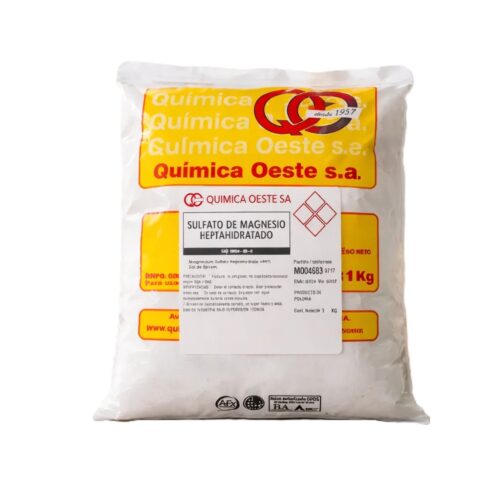 SULFATO DE MAGNESIO HEPTAH x 1KG
