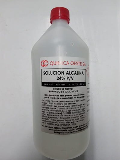 SOLUCION ALCALINA 24% P/V x 1 LTS