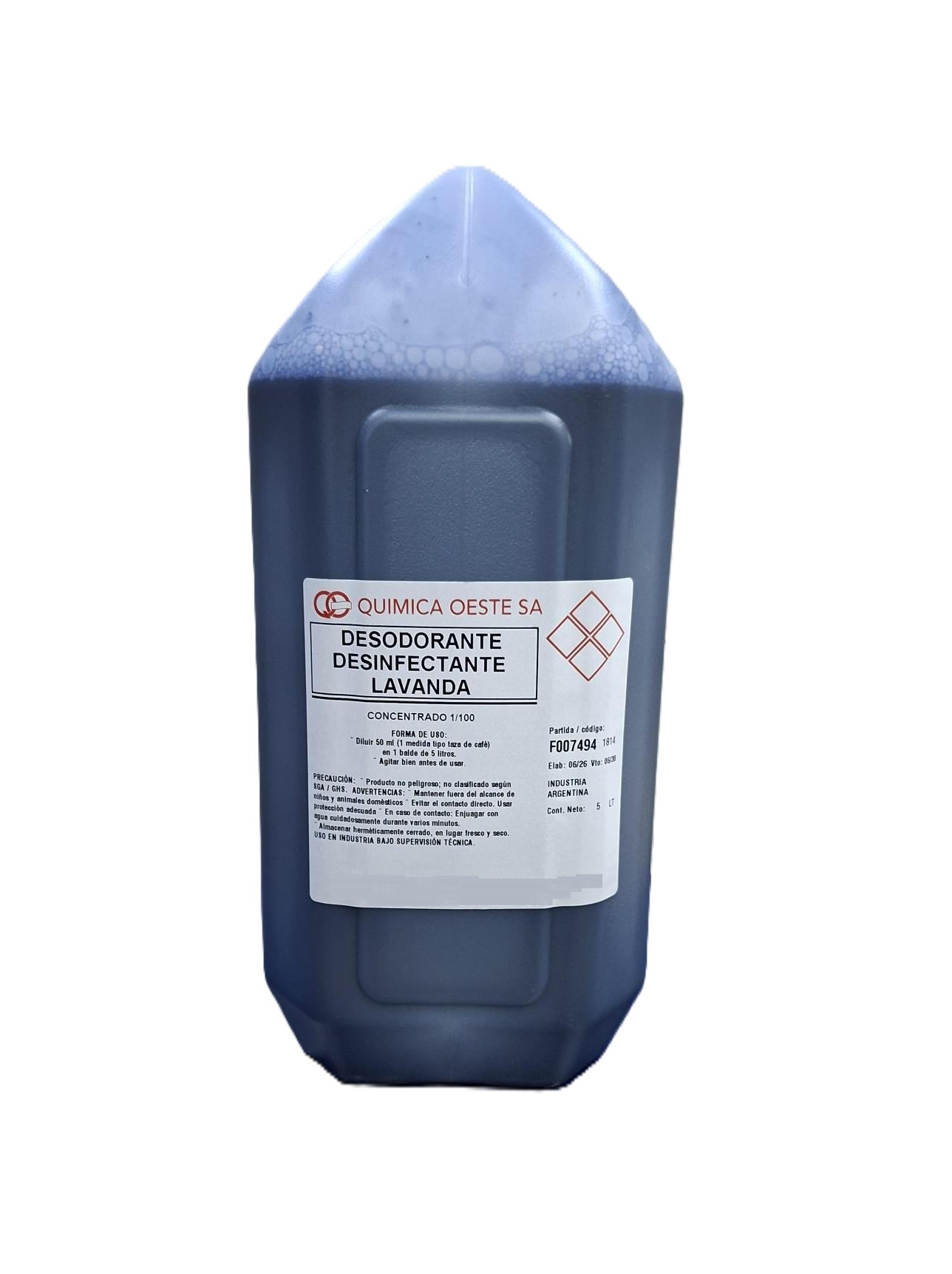 DESODORANTE DESINFECTANTE LAVANDA x 5 Lt