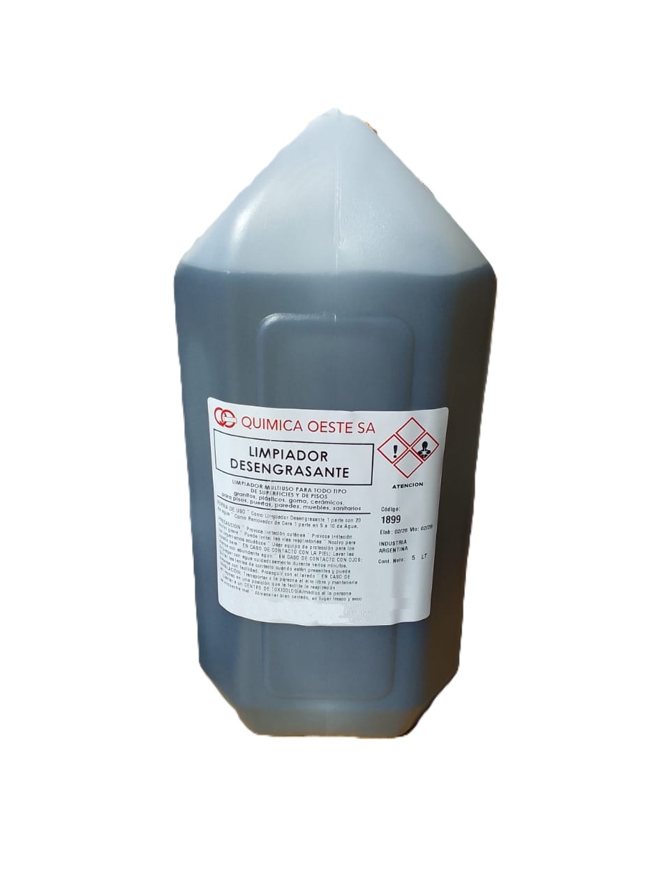 LIMPIADOR DESENGRASANTE bidox5Lt