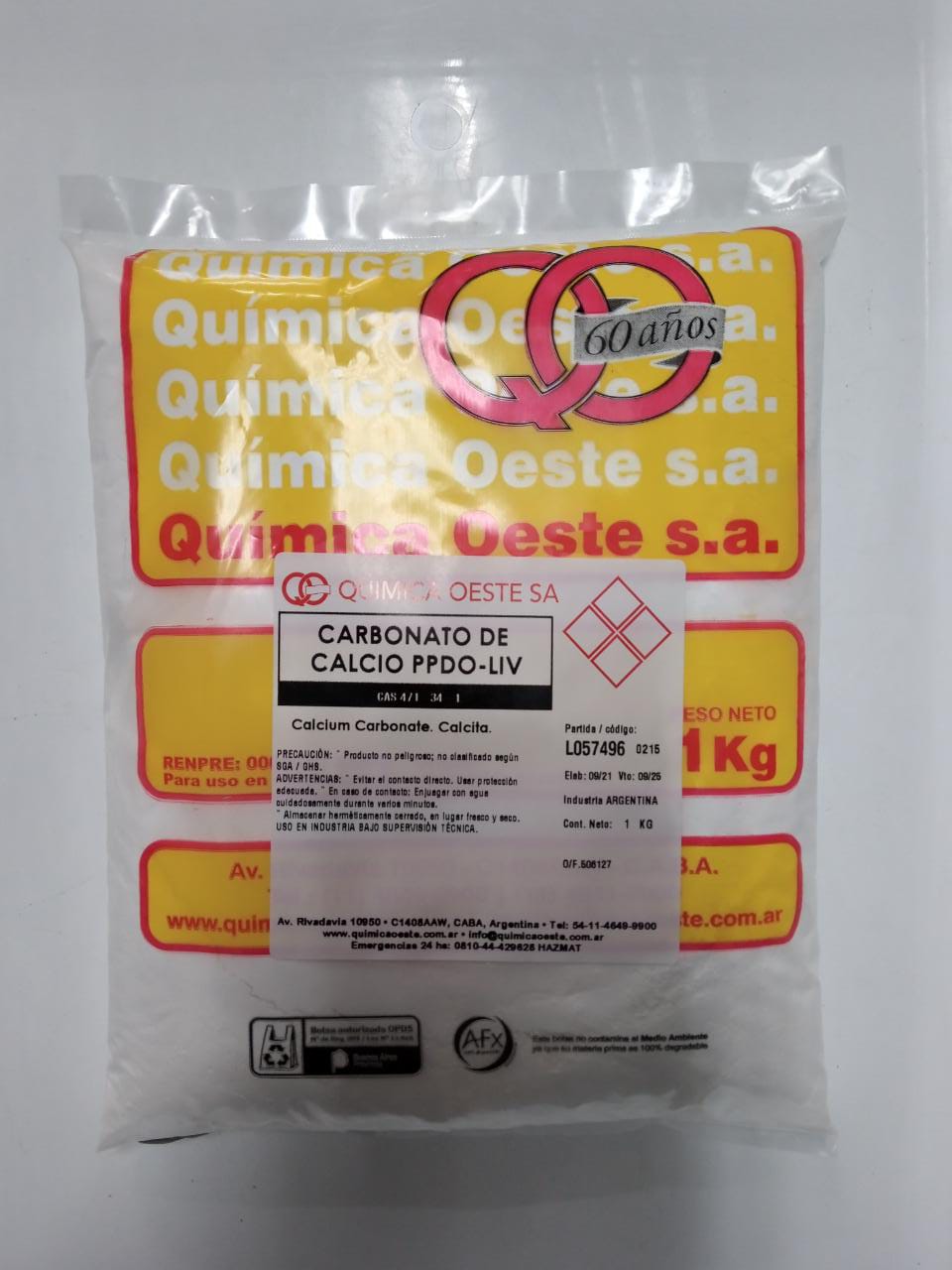 CARBONATO DE CALCIO PPDO-LIV bolsx1KG