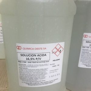 SOLUCION ACIDA 16,5 % P/V bidox10LTS