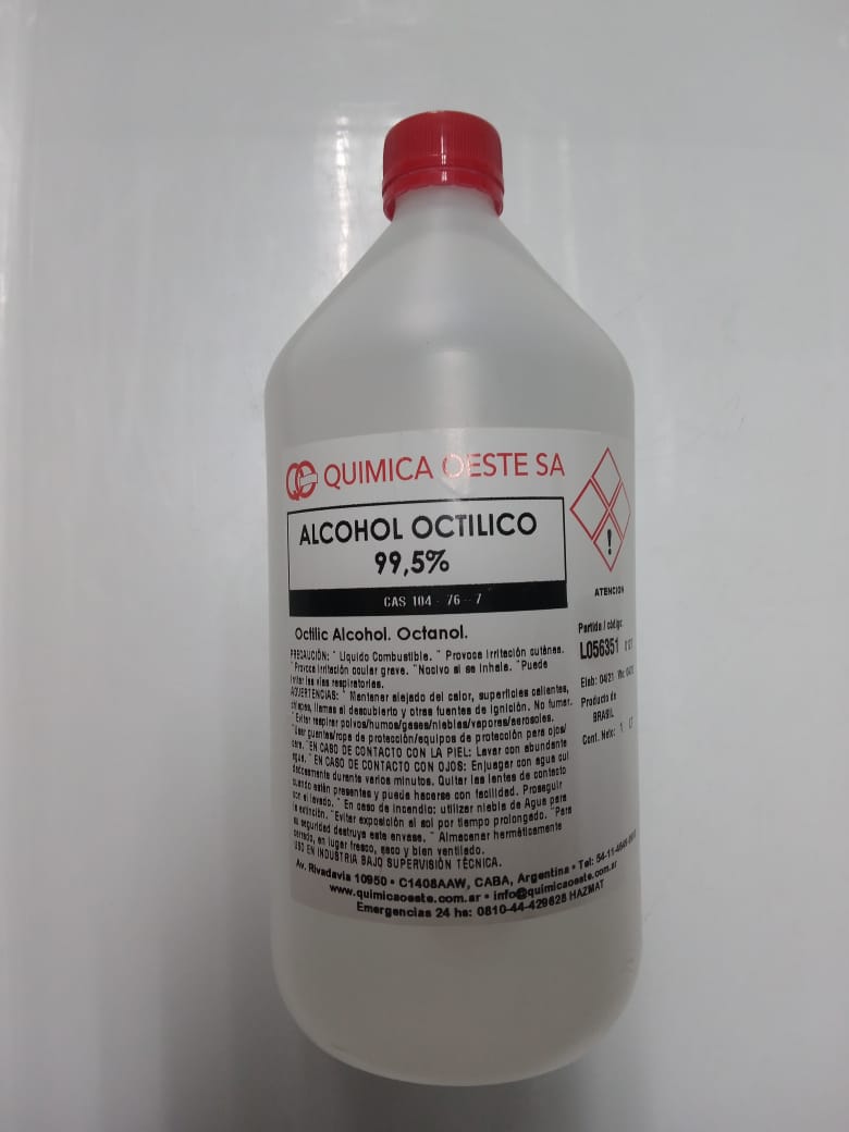 ALCOHOL OCTILICO 99,5% x 1LT