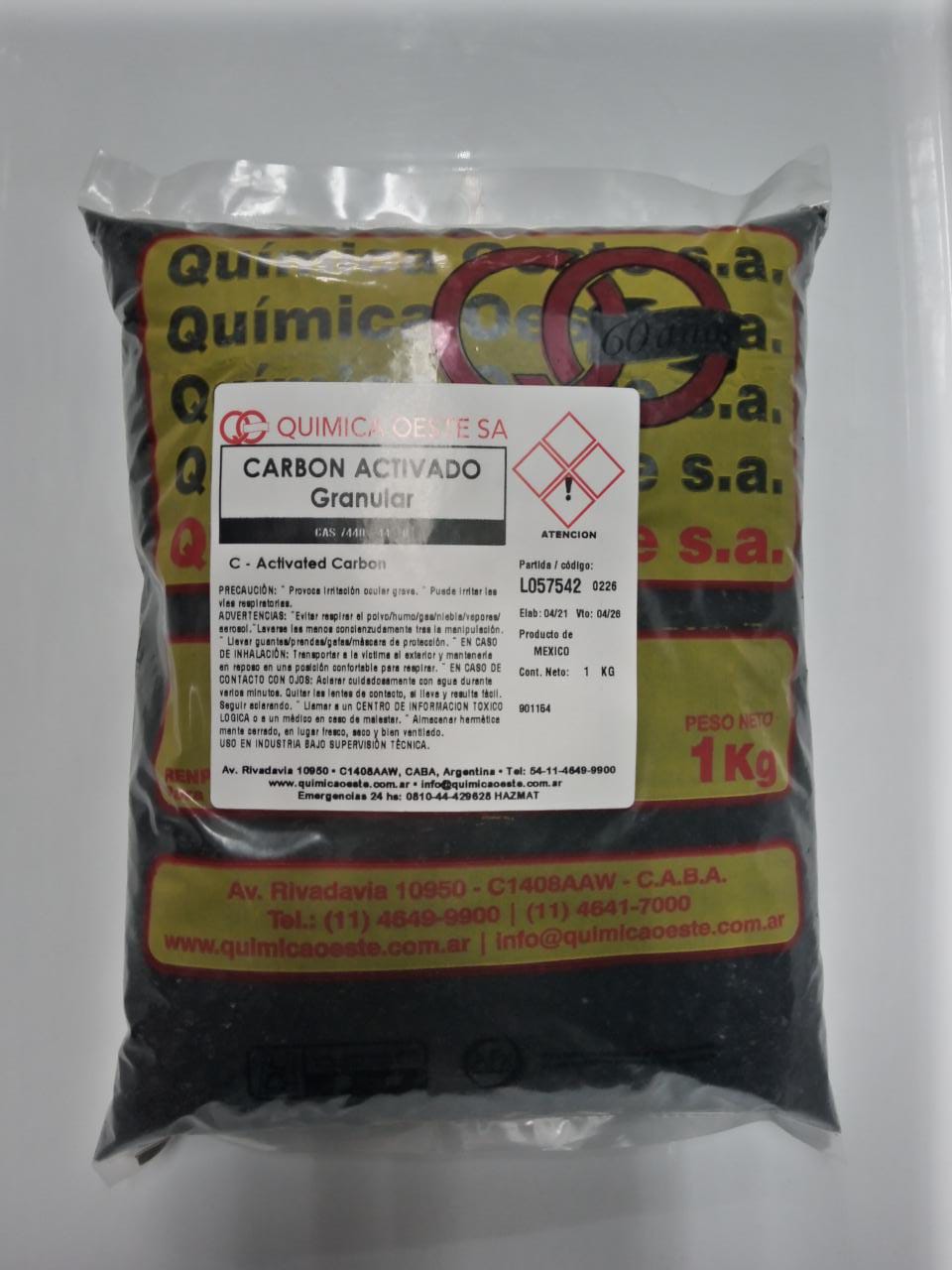 CARBON ACTIVADO Granular x 1KG