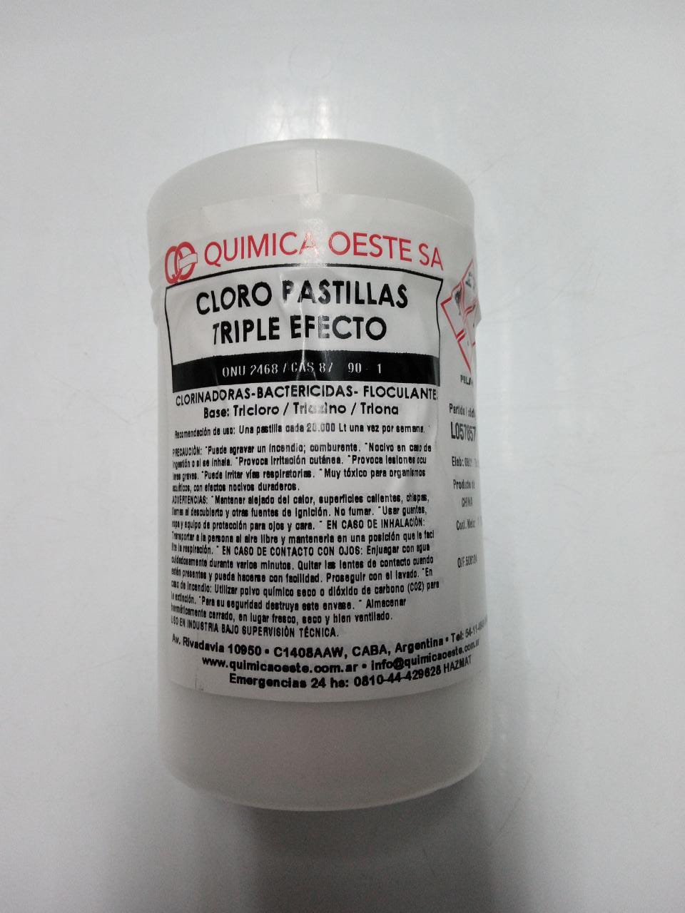 CLORO PASTILLA TRIPLE EFECTO x 1KG