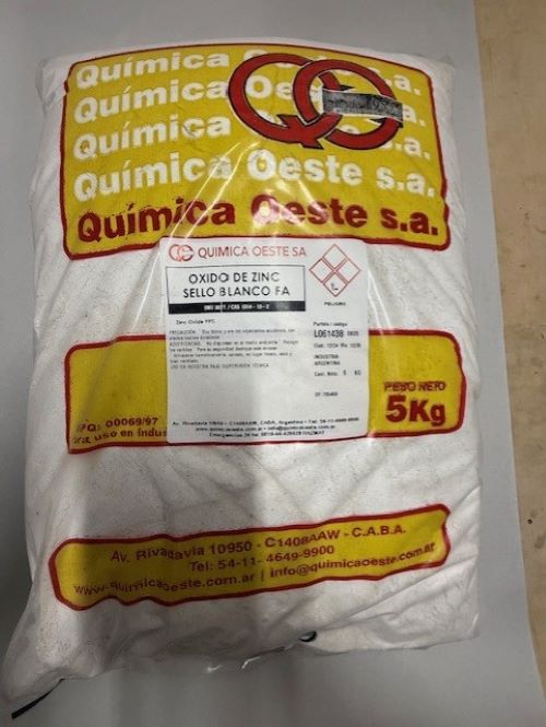 OXIDO DE ZINC SELLO BLANCO FA bolsx5Kg