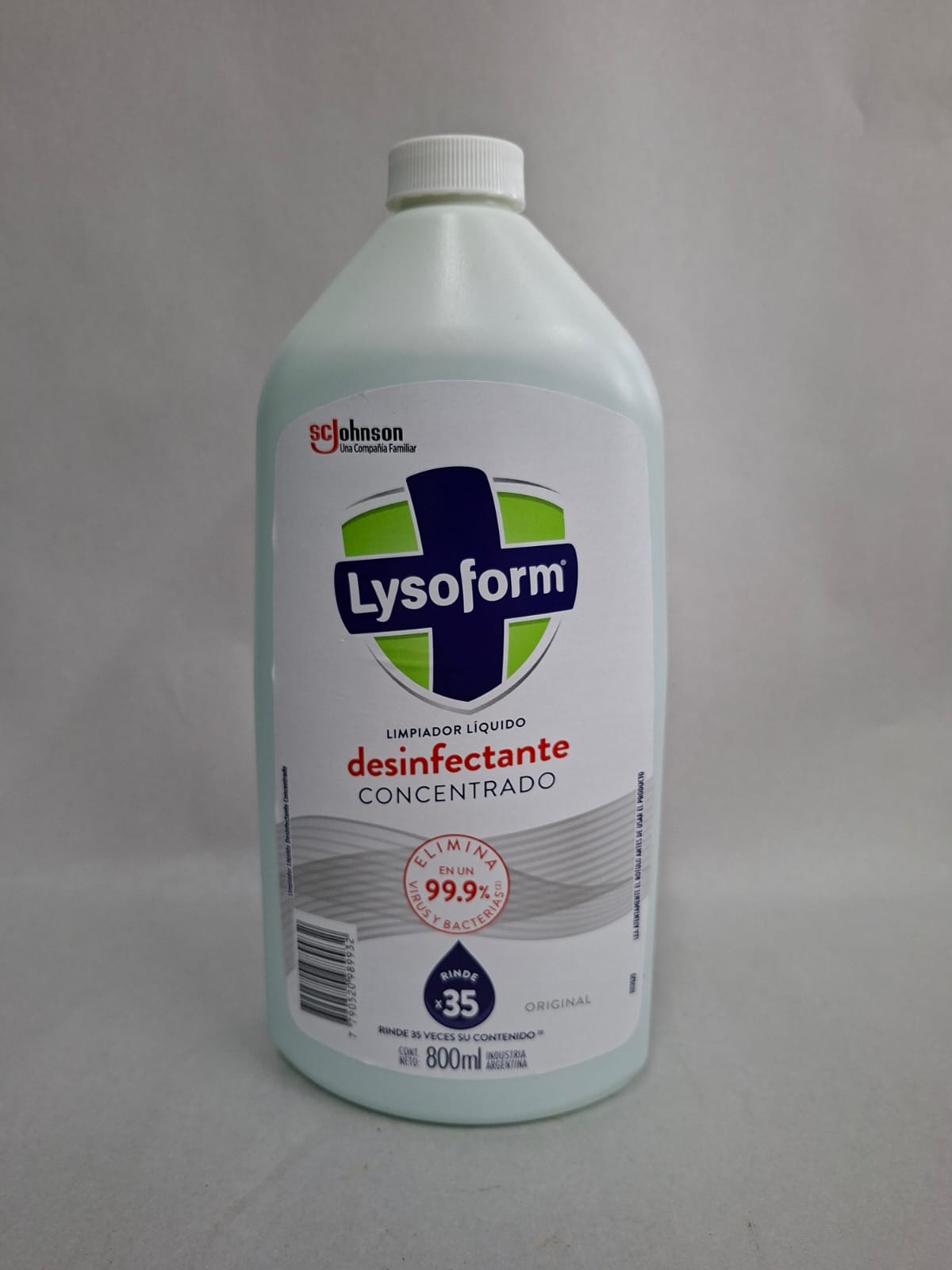LYSOFORM CONCENTRADO LIQ BOTELLA 800 ML (ORIGINAL/LAVANDA)