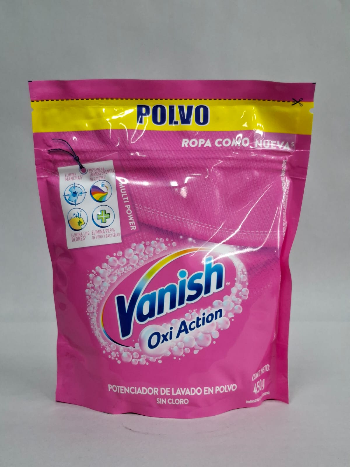 VANISH QUITAMANCHAS POLVO 450Gr