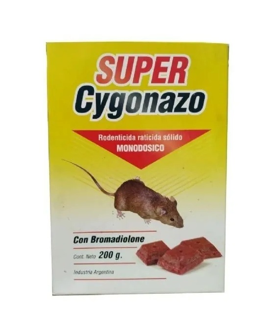 CYGONAZO RATICIDA CEBO x 200 Gr