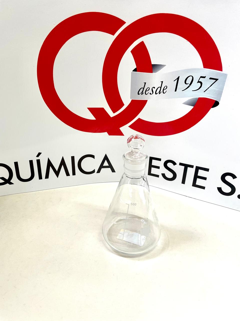 ERLENMEYER T/VIDRIO 500 ml