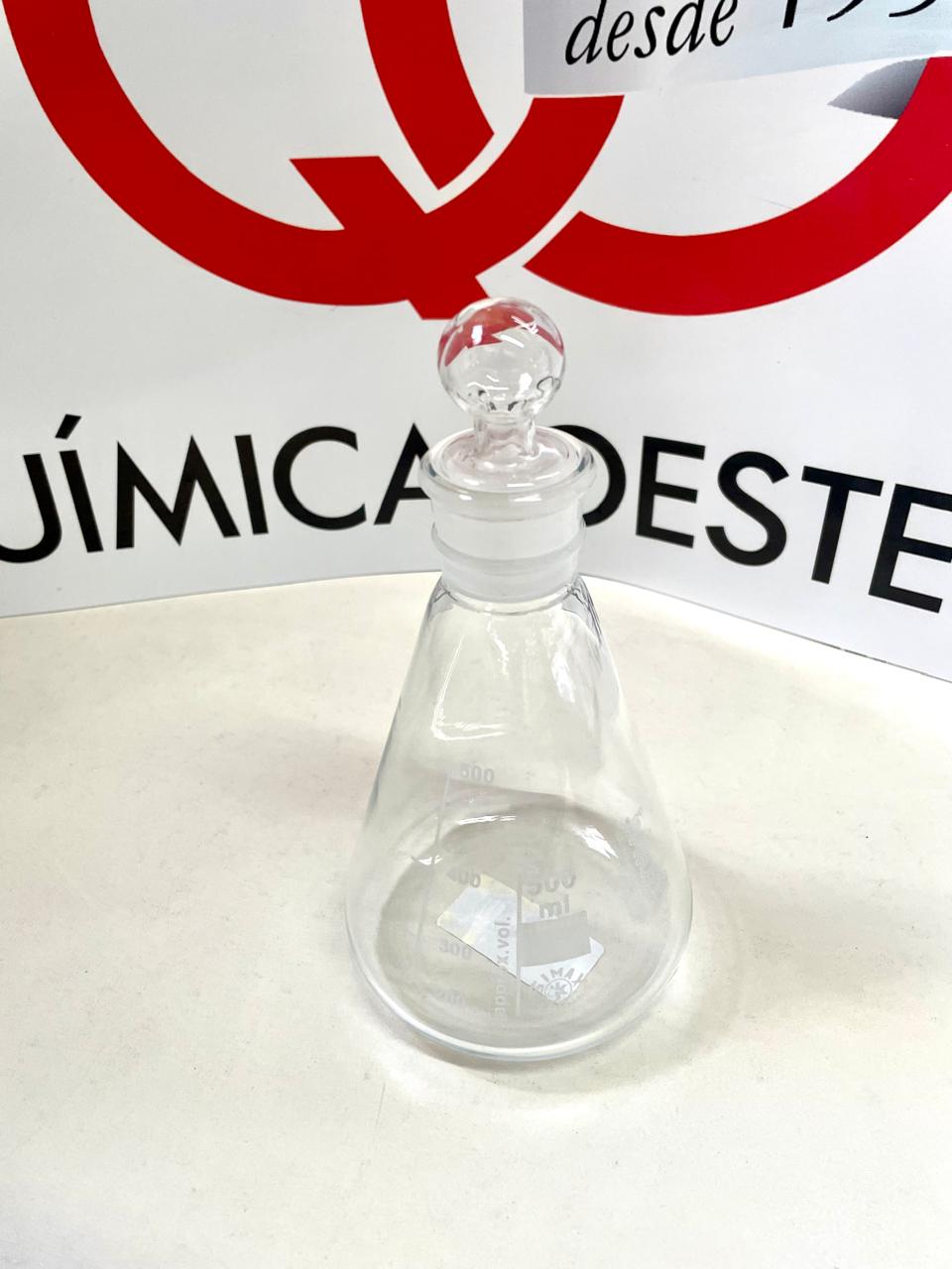 ERLENMEYER T/VIDRIO 500 ml