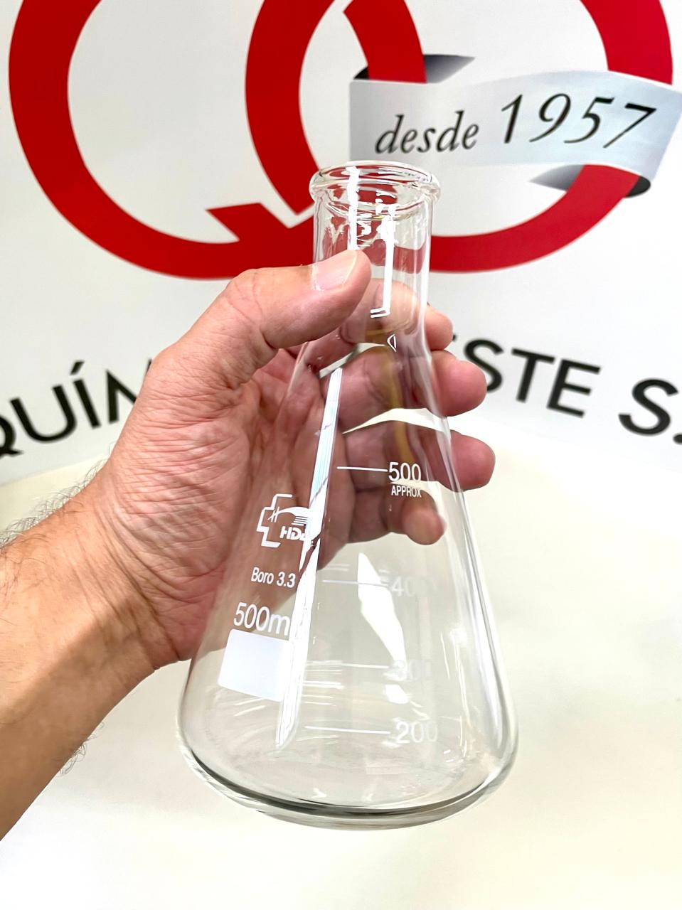 ERLENMEYER GRADUADO x 500 ml