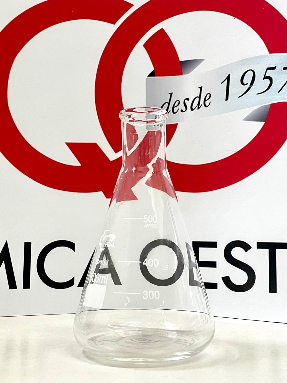 ERLENMEYER GRADUADO x 500 ml