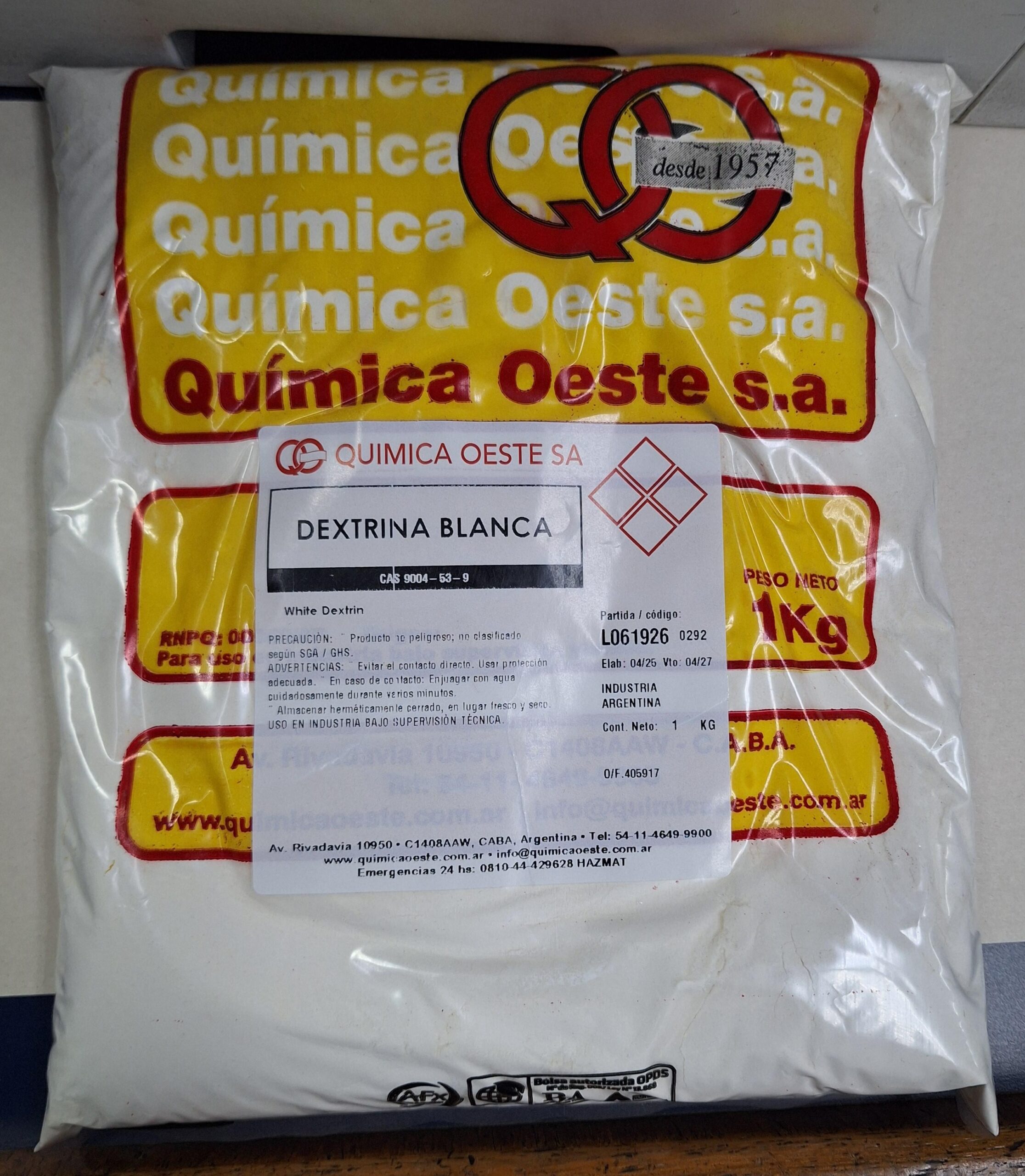 DEXTRINA BLANCA x 1Kg